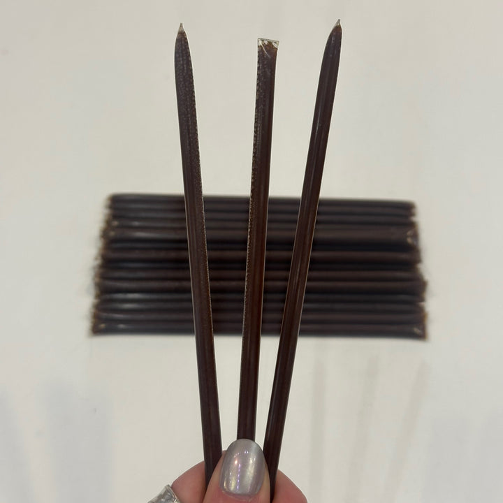 Three Chocolate flavored honey sticks Made in Montana