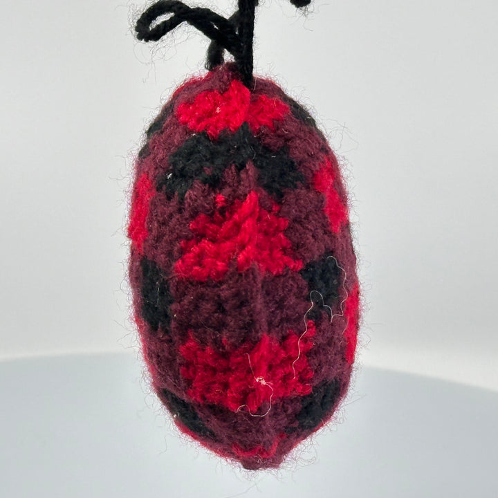 Crochet Plaid Ornaments