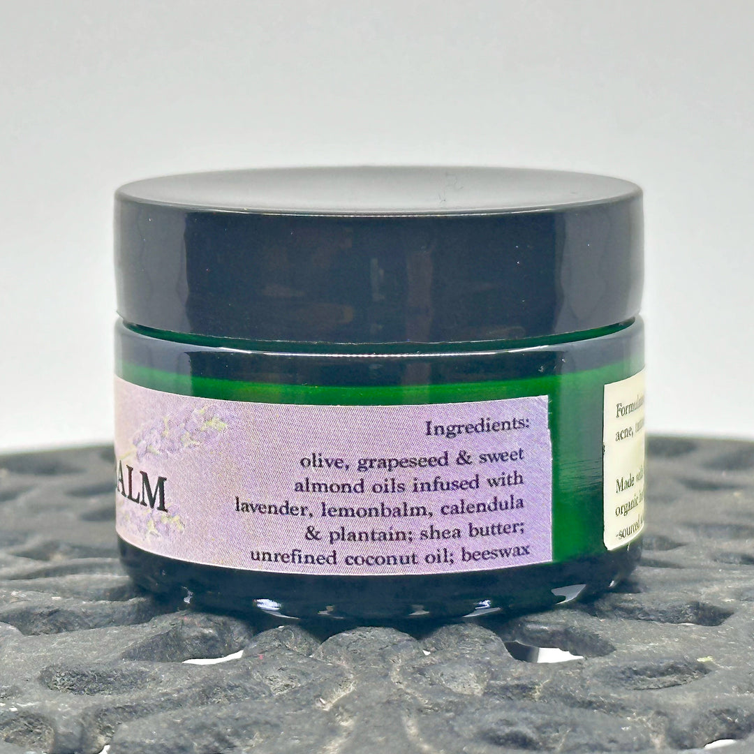 1 oz. jar of Unscented Organic Healing Balm, handmade in small batches in Montana by Dr. Smith Botanicals
