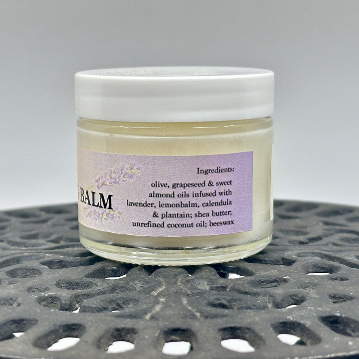 2 oz. jar of Unscented Organic Healing Balm, handmade in small batches in Montana by Dr. Smith Botanicals