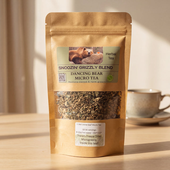 A stand-up kraft paper pouch of Snoozin&
