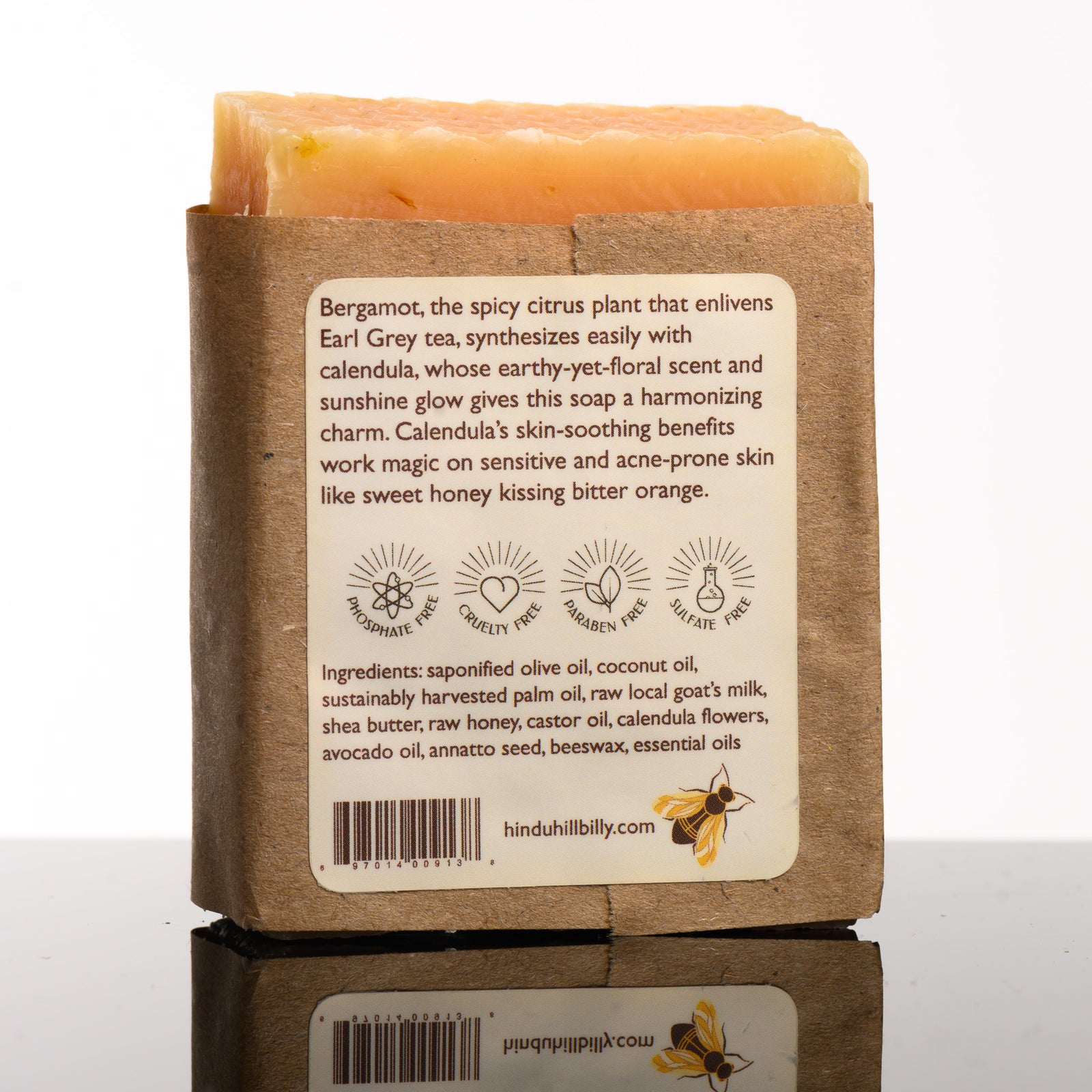 Milk and Honey Soap - Calendula & Bergamot - handmade in Montana, USA by Hindu Hillbilly