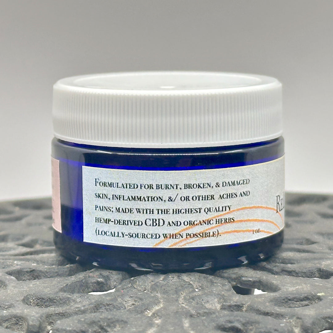 1 oz. jar of Dr. Smith Botanicals Lavender ReLeaf Hemp Healing Balm, description