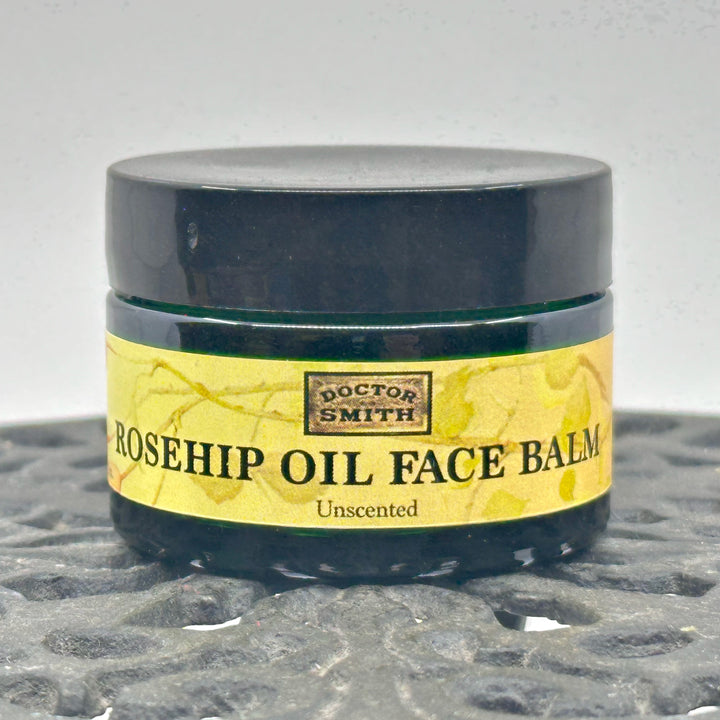1 oz. jar of Dr. Smith Botanicals' Unscented Rosehip Oil Face Balm, front
