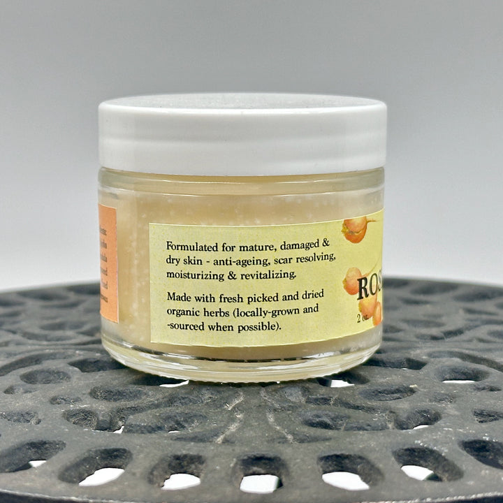 2 oz. jar of Dr. Smith Botanicals' Unscented Rosehip Oil Face Balm, description