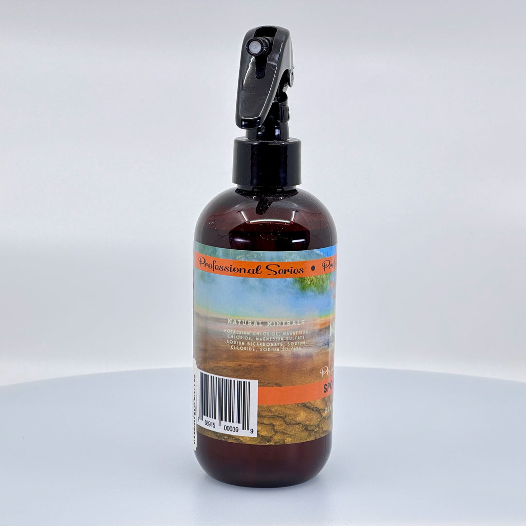 8 oz. bottle of Medicine Springs Professional Series Sport Formula Hot Spring Spray, ingredients