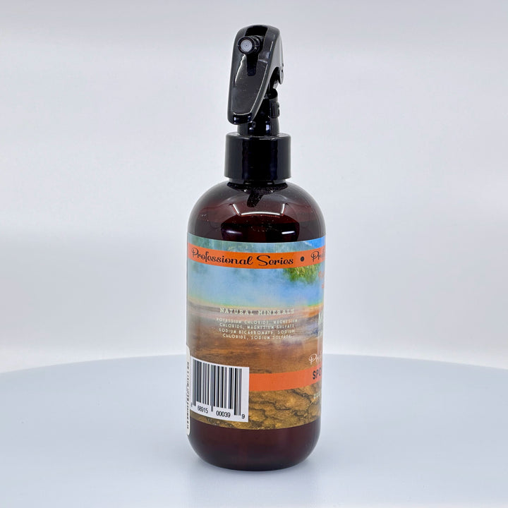 8 oz. bottle of Medicine Springs Professional Series Sport Formula Hot Spring Spray, ingredients