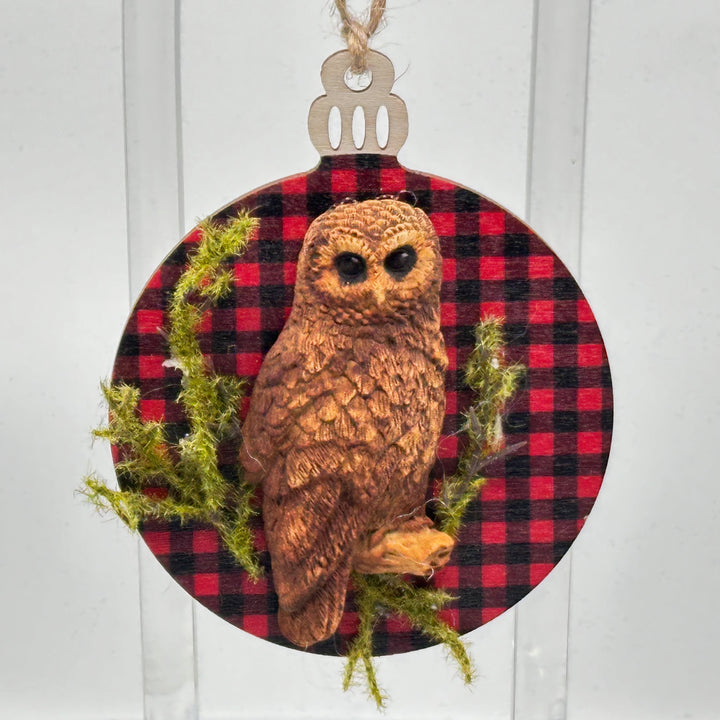 The Gnome Realm Woodland Ornaments, owl