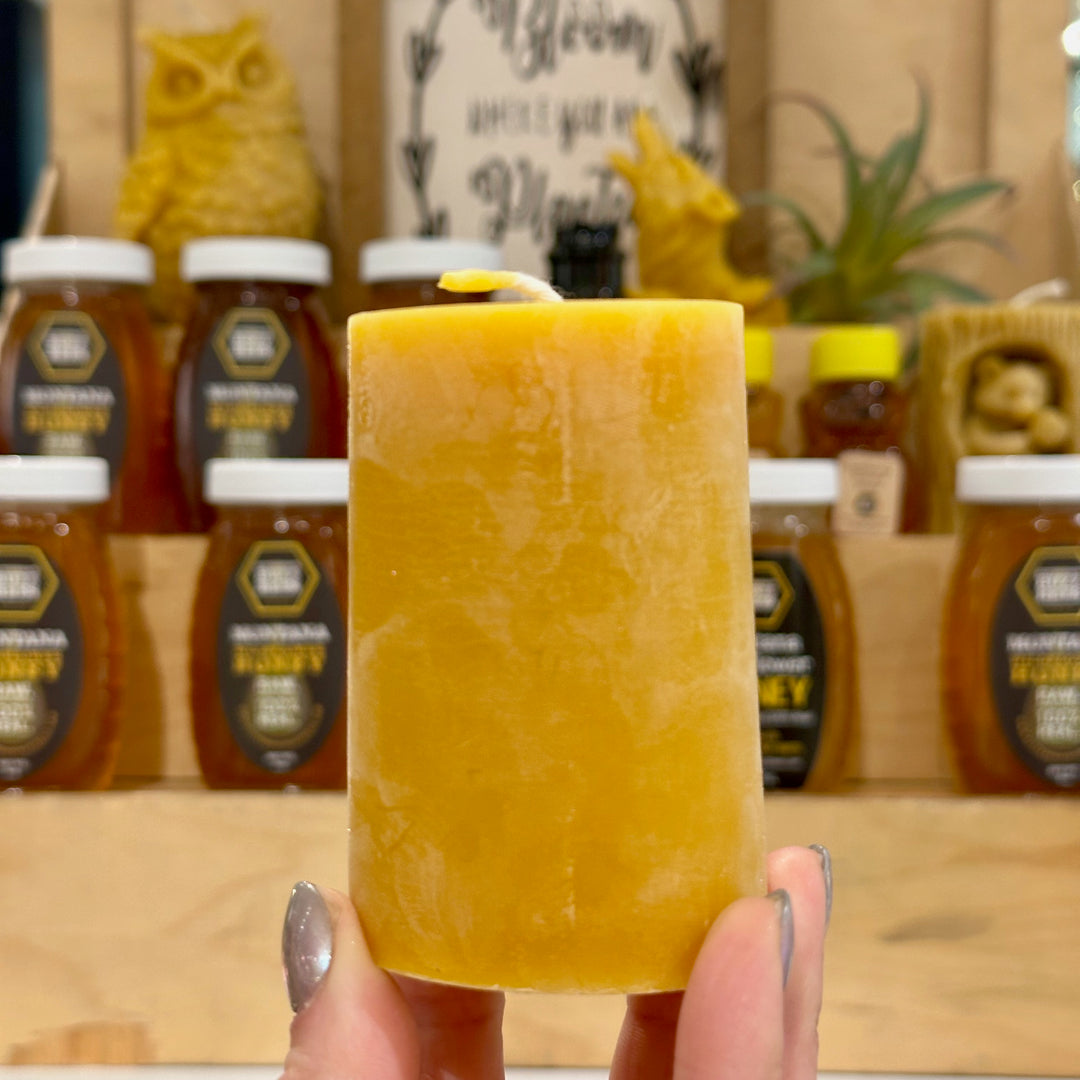 100% Beeswax Candle - Cylinder