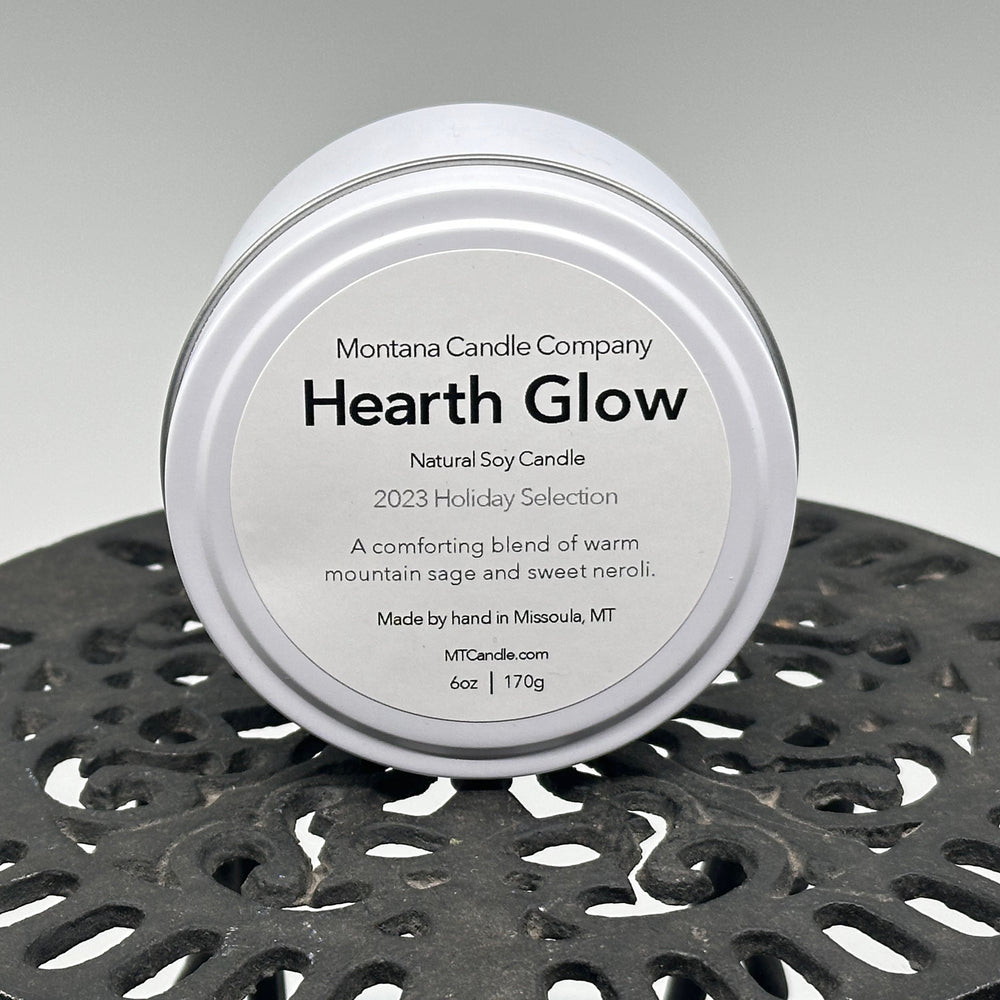 Montana Candle Company Hearth Glow natural soy candle, 6 oz. tin 