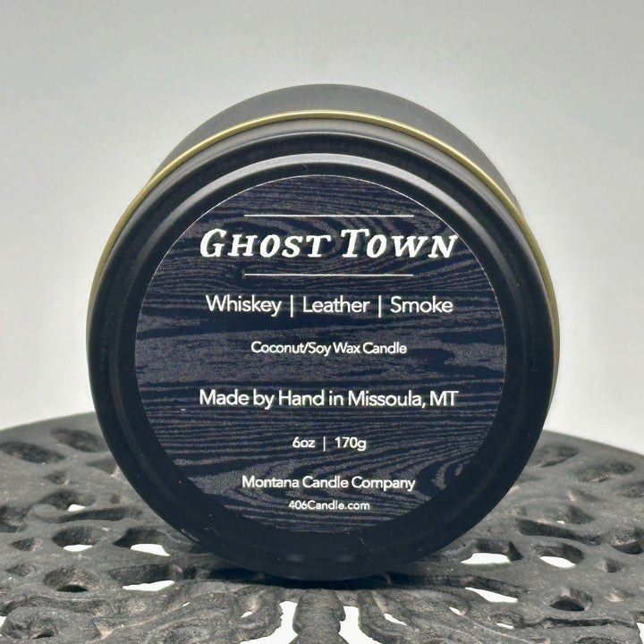 Montana Candle Company Ghost Town Coconut/ Soy Wax Candle, 6 oz. tin