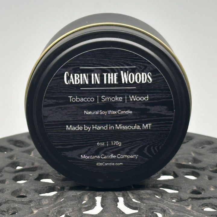 Montana Candle Company Cabin in the Woods soy blend candle, 6 oz. tin