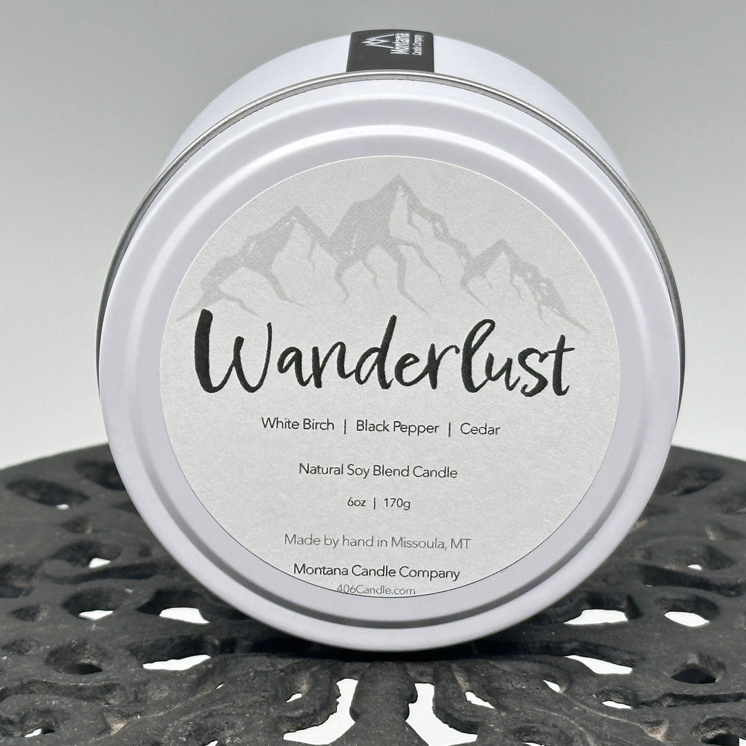 Montana Candle Company Wanderlust natural soy blend candle, 6 oz. tin
