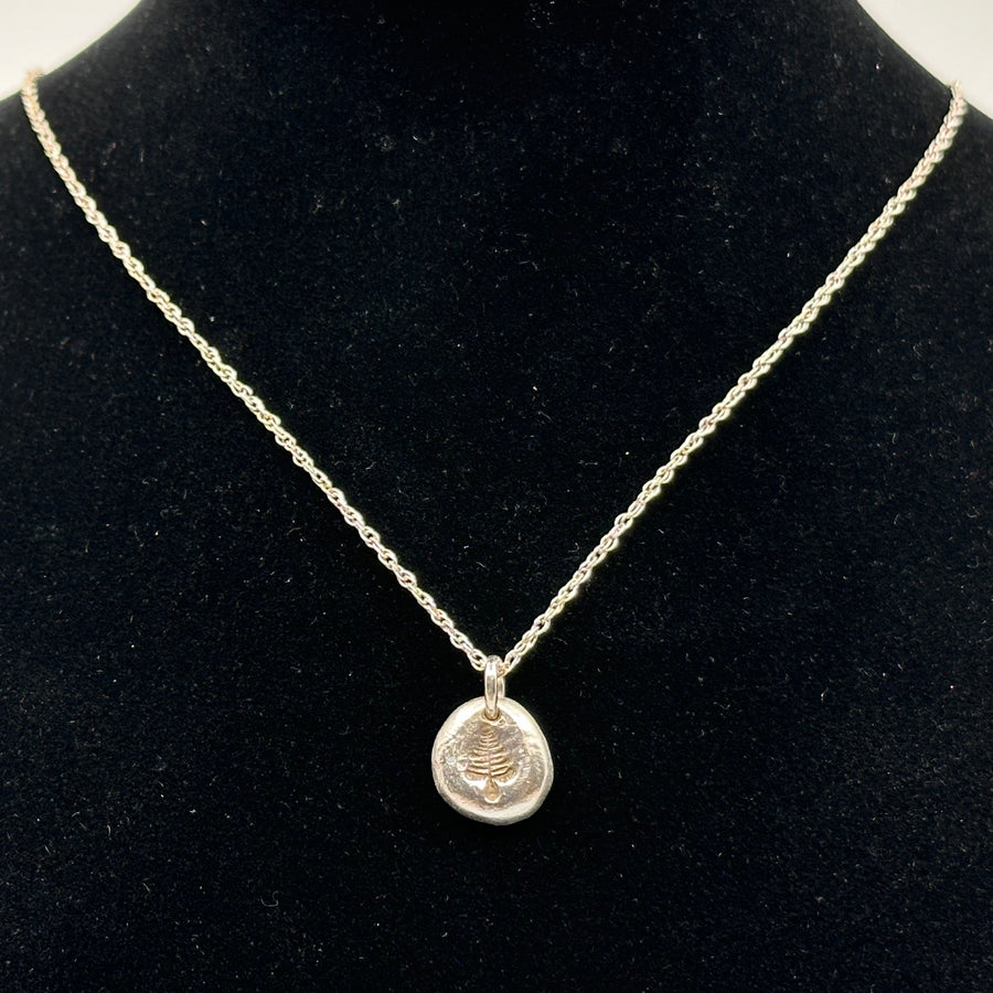 Patagonian Hands's Fine Silver (.999) Tree Necklace on a Sterling Silver (.925) Chain