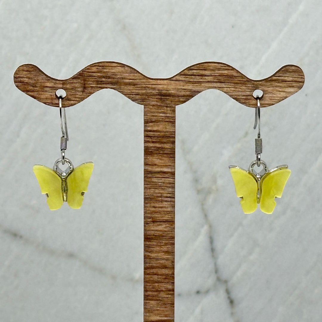 Butterfly Earrings with Stainless Steel Wires
