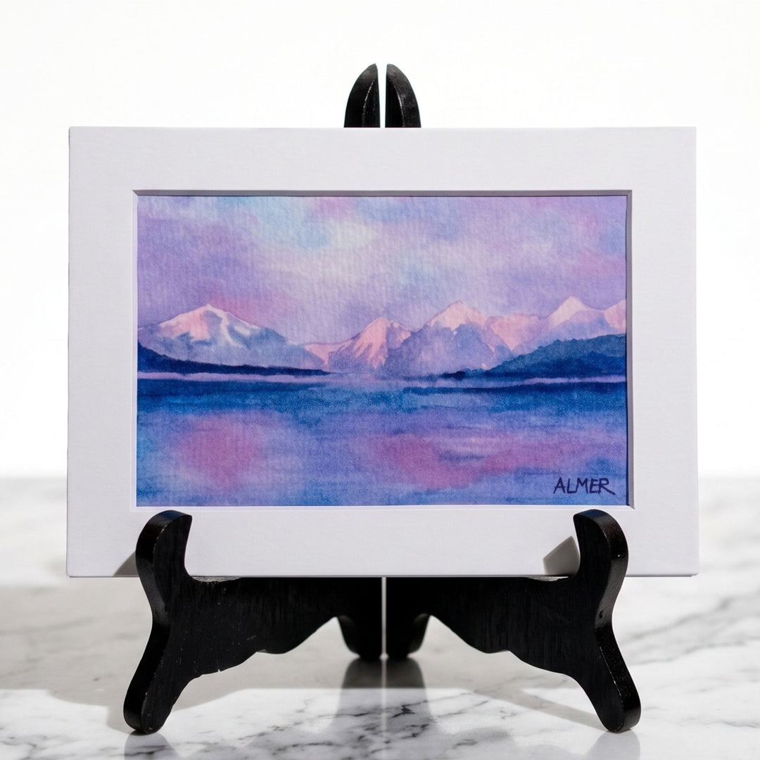 Matted Print 5x7 - Lake McDonald Sunset