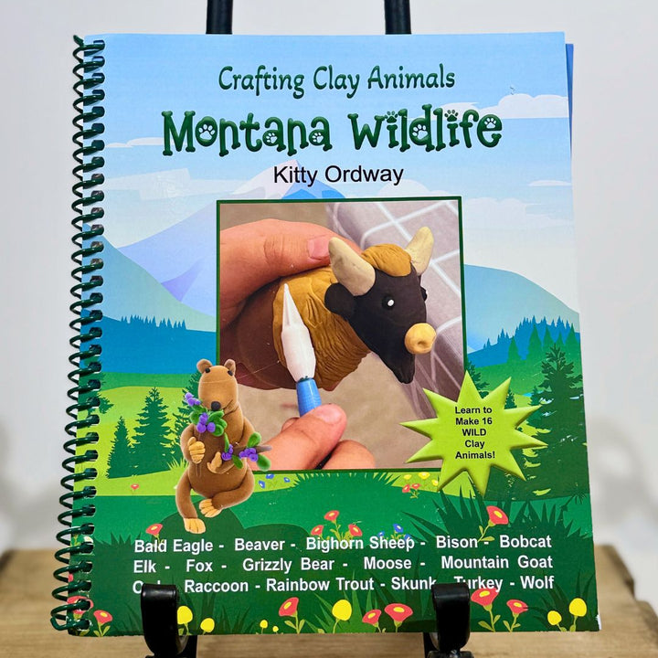 A booklet for Crafting Clay Animals - Montana Wildlife with 16 animals listed