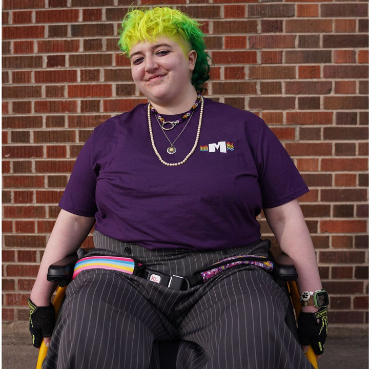 Missoula Pride 2025 Unisex T-Shirt featuring the 2025 Missoula Pride design by local artist T.Lyle, designed and decorated in Missoula, MT, USA
