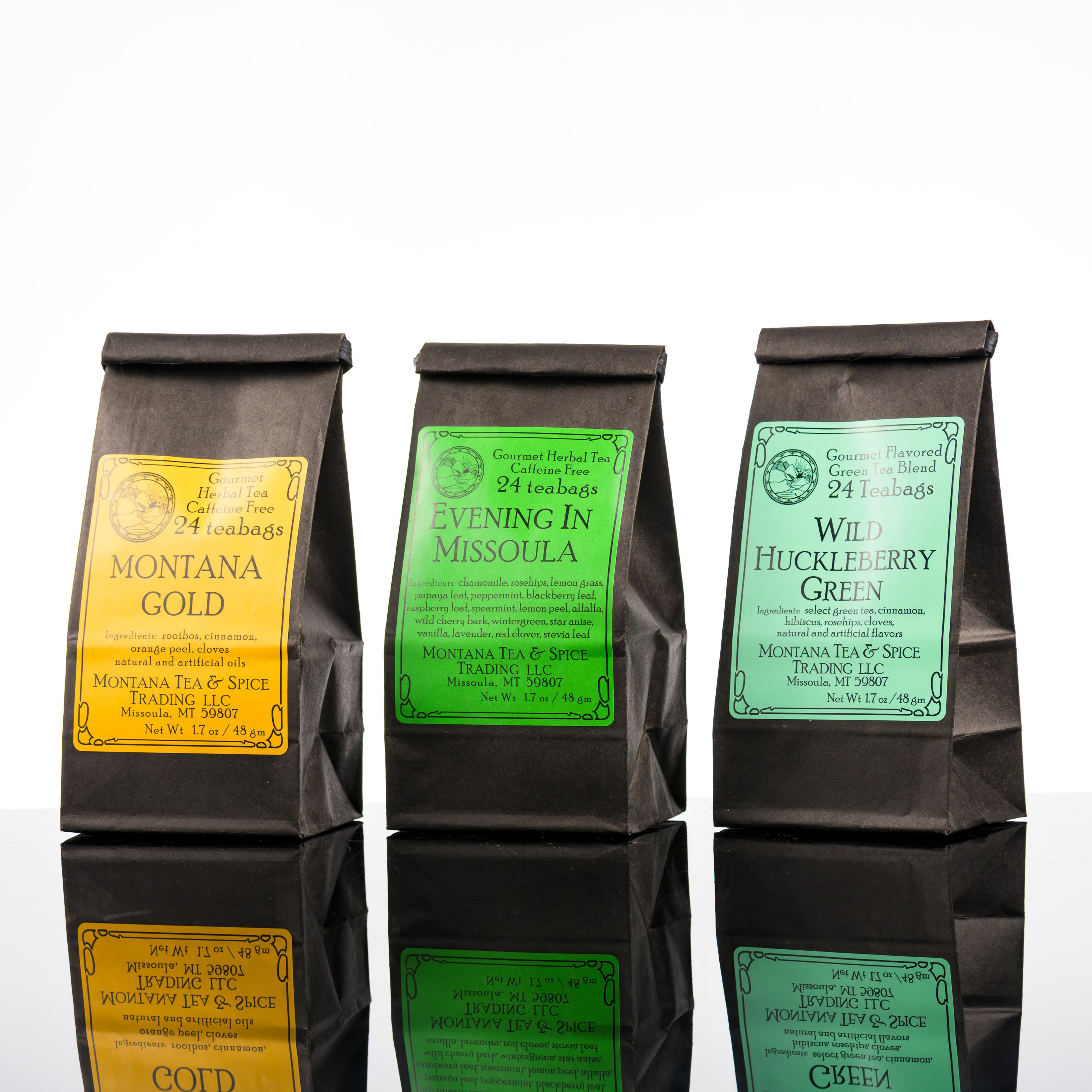 Tea Gift Box Trio: Evening in Missoula, Montana Gold & Wild