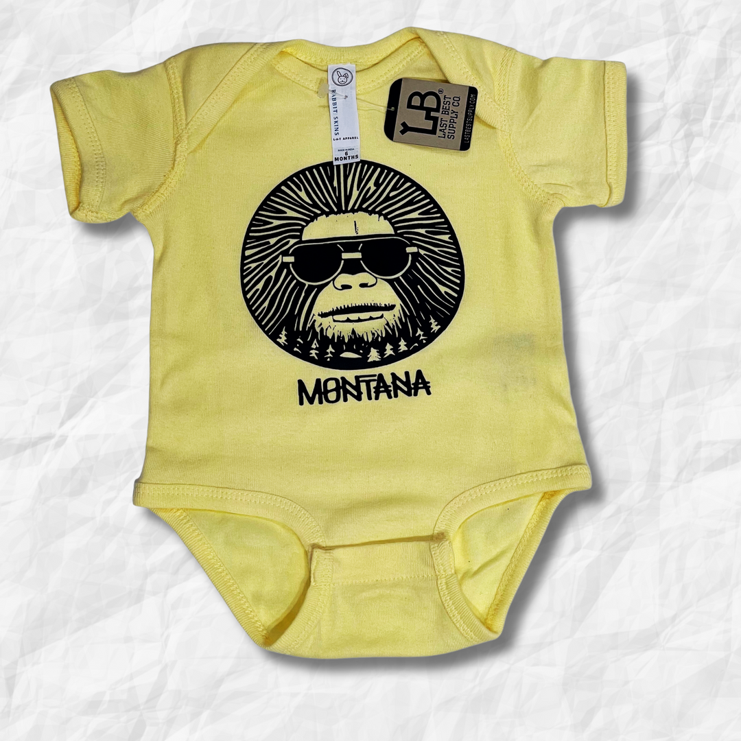 Montana Bigfoot Sun Infant Onesie
