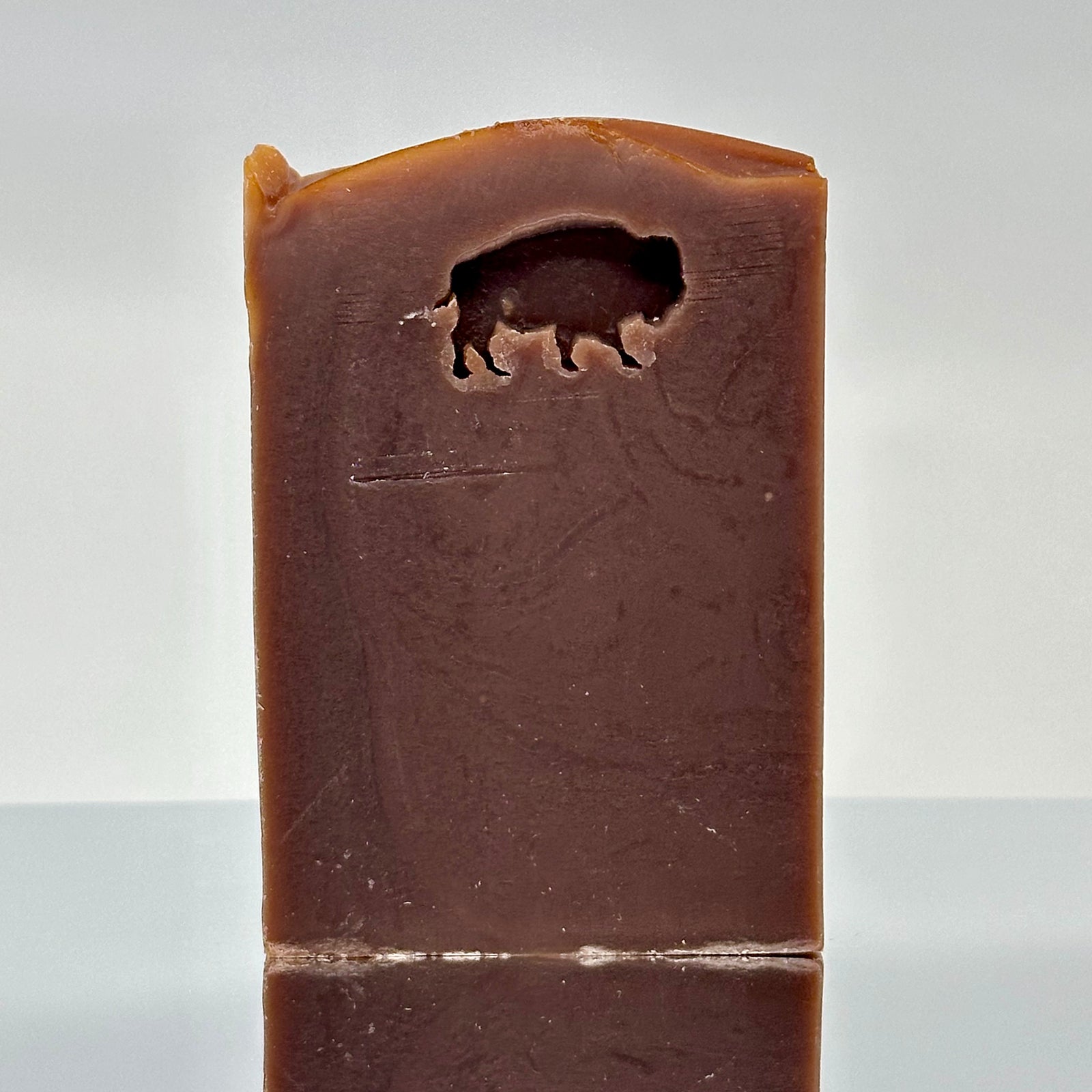 Bison Stamped Soap - Rustic Black Amber, Lavender, Vanilla and Musk - handcrafted soap stamped with a bison made in Montana by Rock Creak Soaps