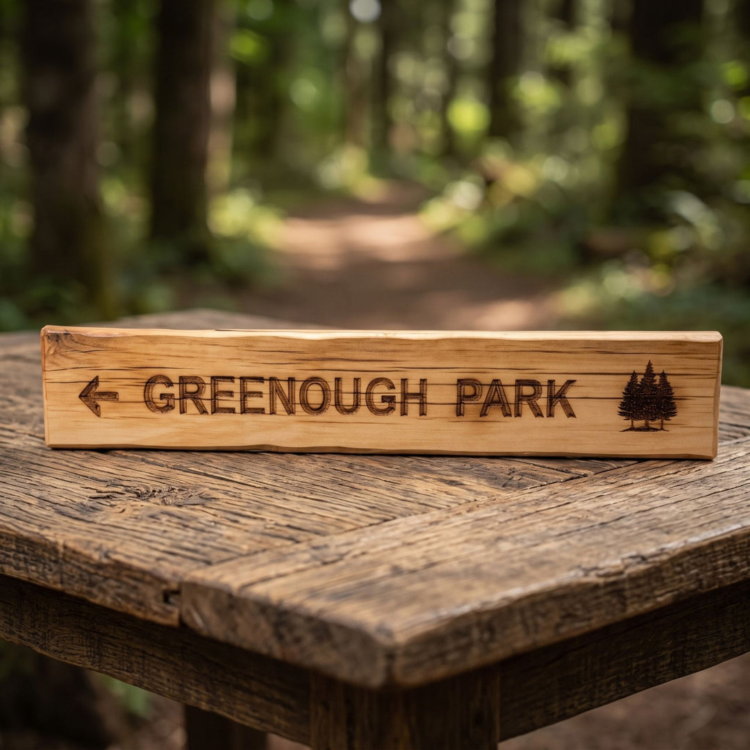 Shop handcrafted Montana wood trail signs featuring local trails &amp; wildlife motifs. Perfect rustic cabin decor for mountain &amp; hiking lovers. Made in USA!