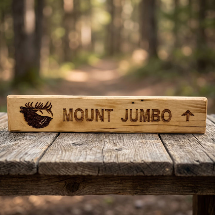 Shop handcrafted Montana wood trail signs featuring local trails &amp; wildlife motifs. Perfect rustic cabin decor for mountain &amp; hiking lovers. Made in USA!