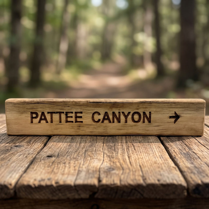 Shop handcrafted Montana wood trail signs featuring local trails &amp; wildlife motifs. Perfect rustic cabin decor for mountain &amp; hiking lovers. Made in USA!