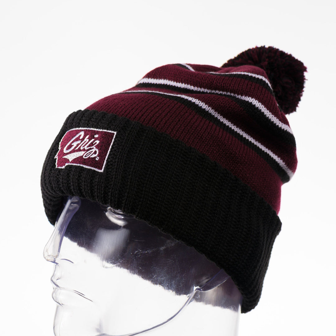 Griz over Montana - Pom Cuffed Beanie