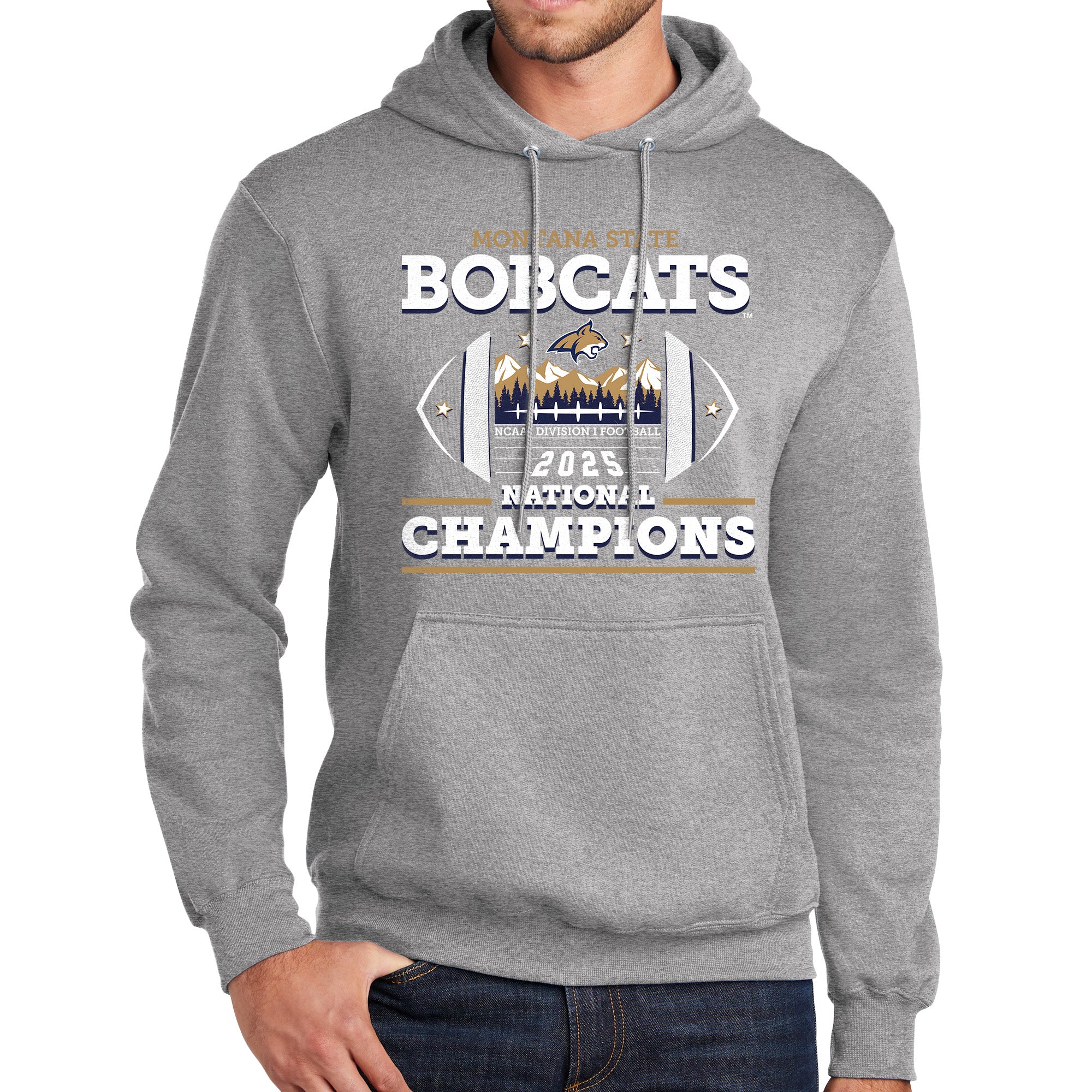 Montana State University Bobcats Champions Fleece Pullover Hoodie