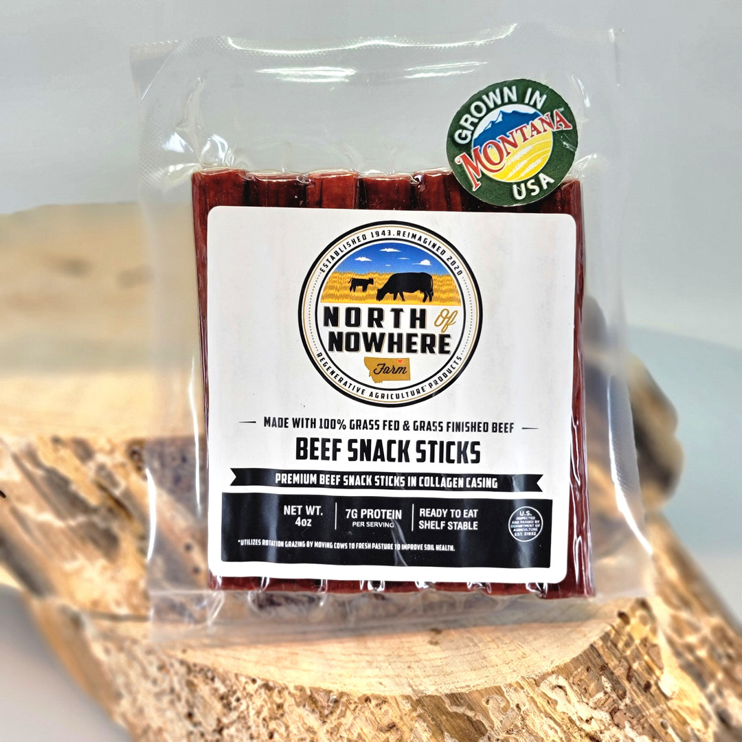 4 Oz Beef Sticks - Grass Finished Montana Beef