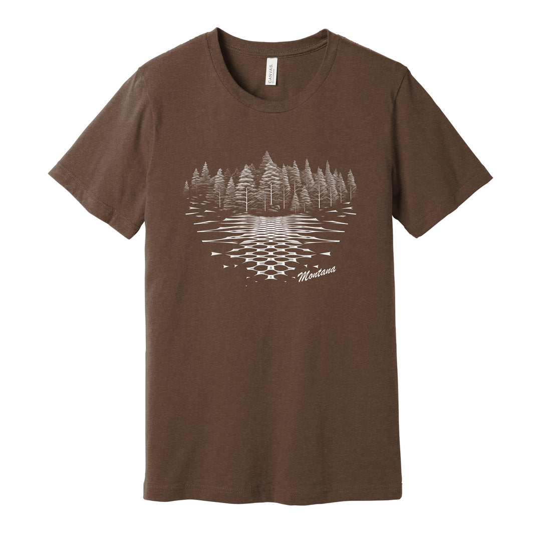 Forest Ripples MontanaUnisex Soft Blend Tee