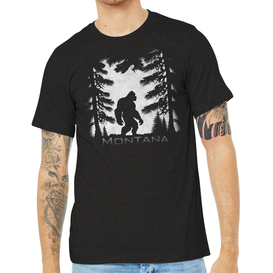 Bigfoot Dark Forest - Unisex Soft Blend Tee