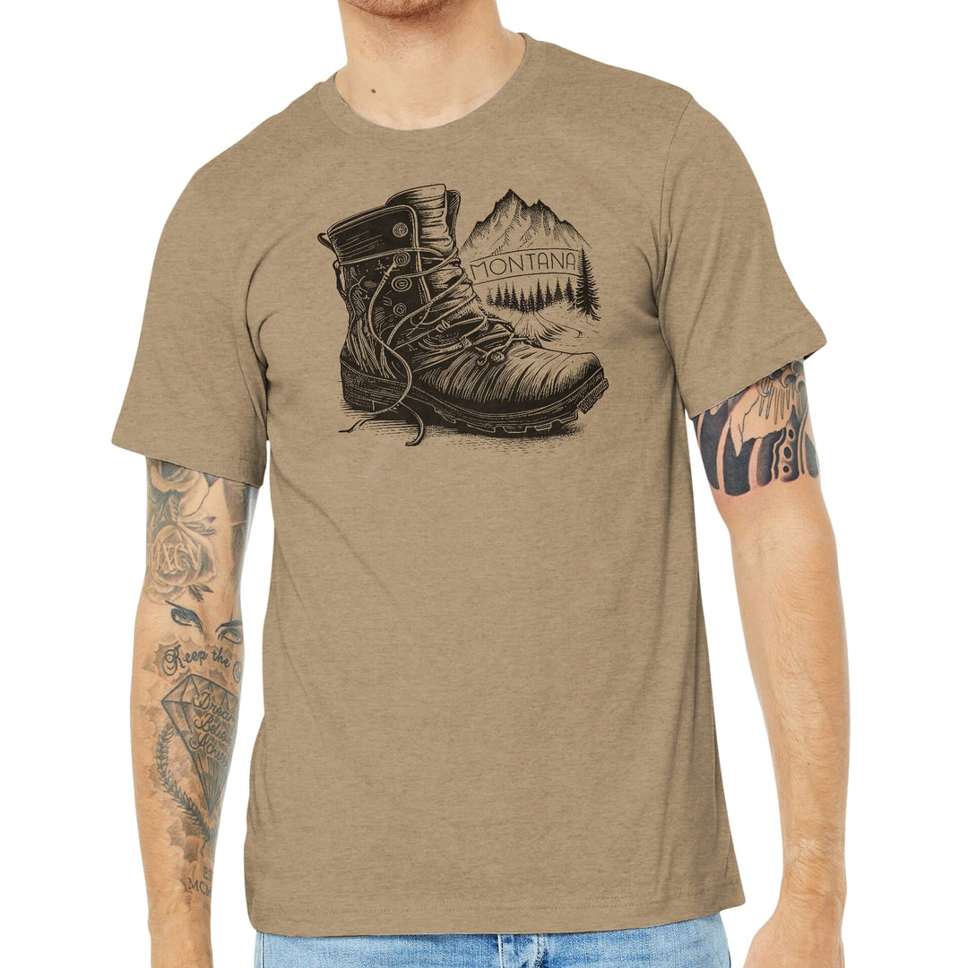 Hiking Boot - Unisex Soft Blend Tee