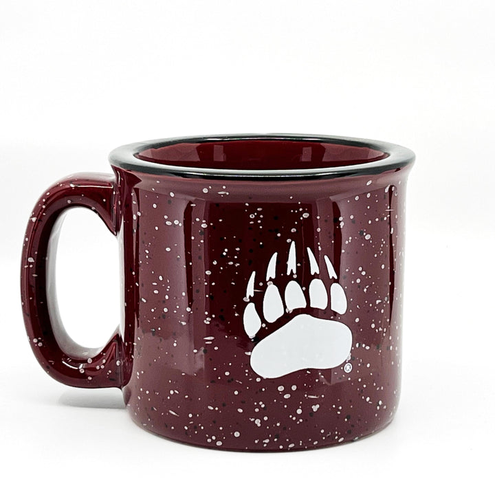 Griz Maroon Speckled Campfire Mug