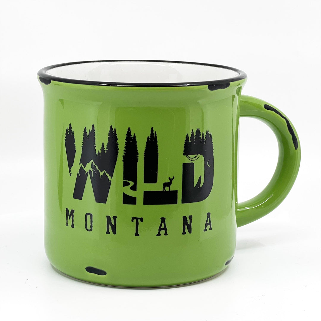 Vintage Western Wild Montana Campfire Mug