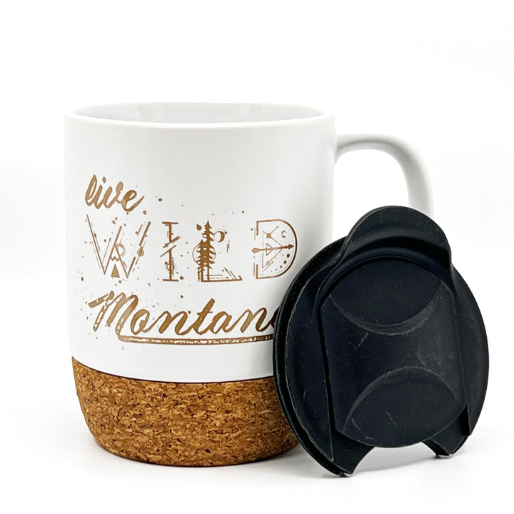 Live Wild Montana Cork Bottom To-Go Mug