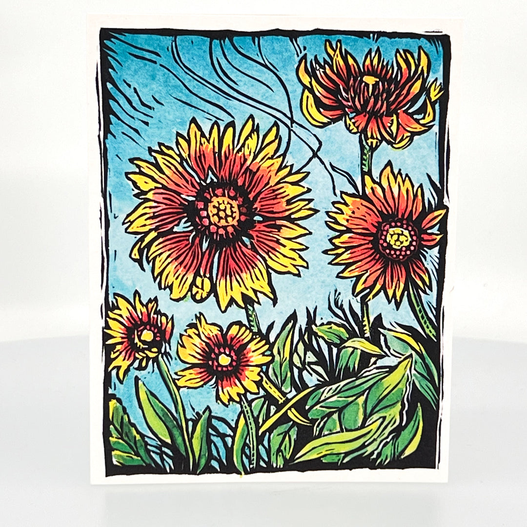 Blanketflower: Blooming in the Wind Card