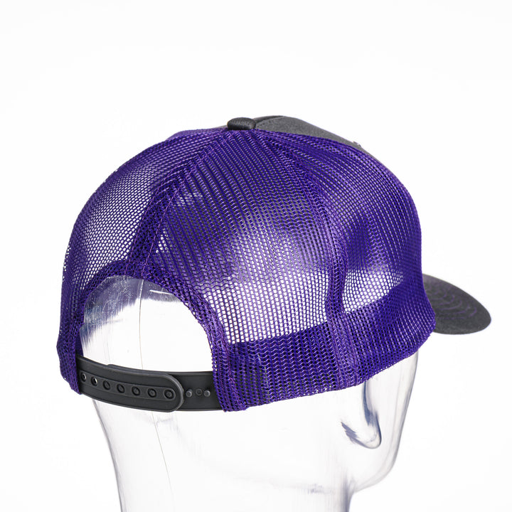 Steel Grey & Purple MonTana Trucker Hat