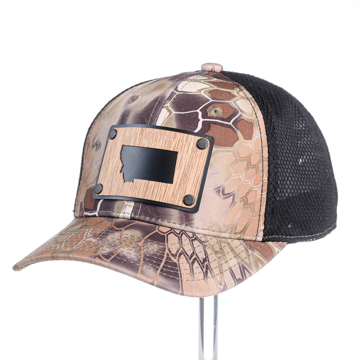 Walnut Montana Plate Patch Trucker Hat - Kryptek