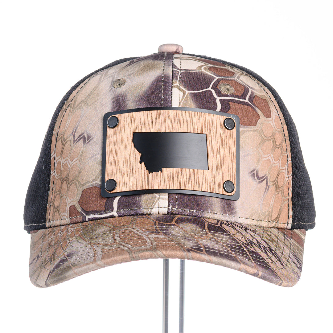 Walnut Montana Plate Patch Trucker Hat - Kryptek