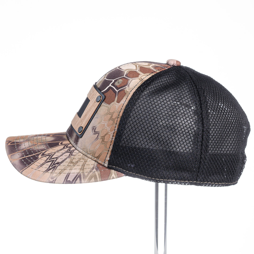 Walnut Montana Plate Patch Trucker Hat - Kryptek