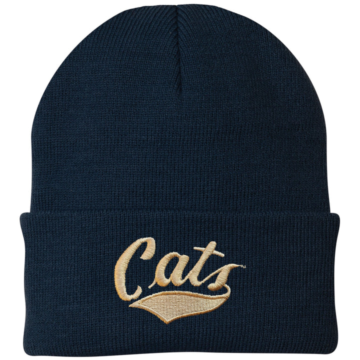 MSU Cats Embroidered Folded Beanie