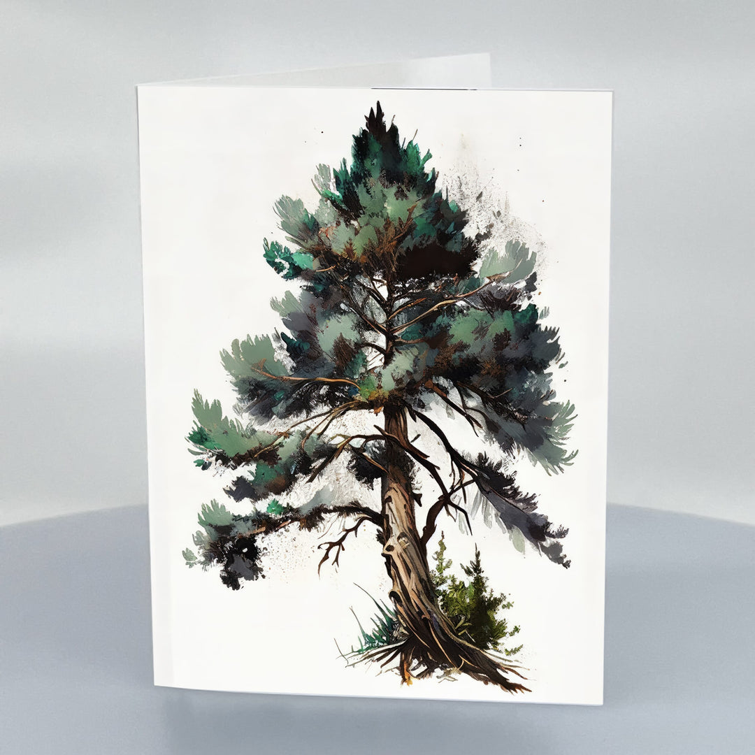 Ponderosa oil Paint 5x7 Greeting Card with Envelope