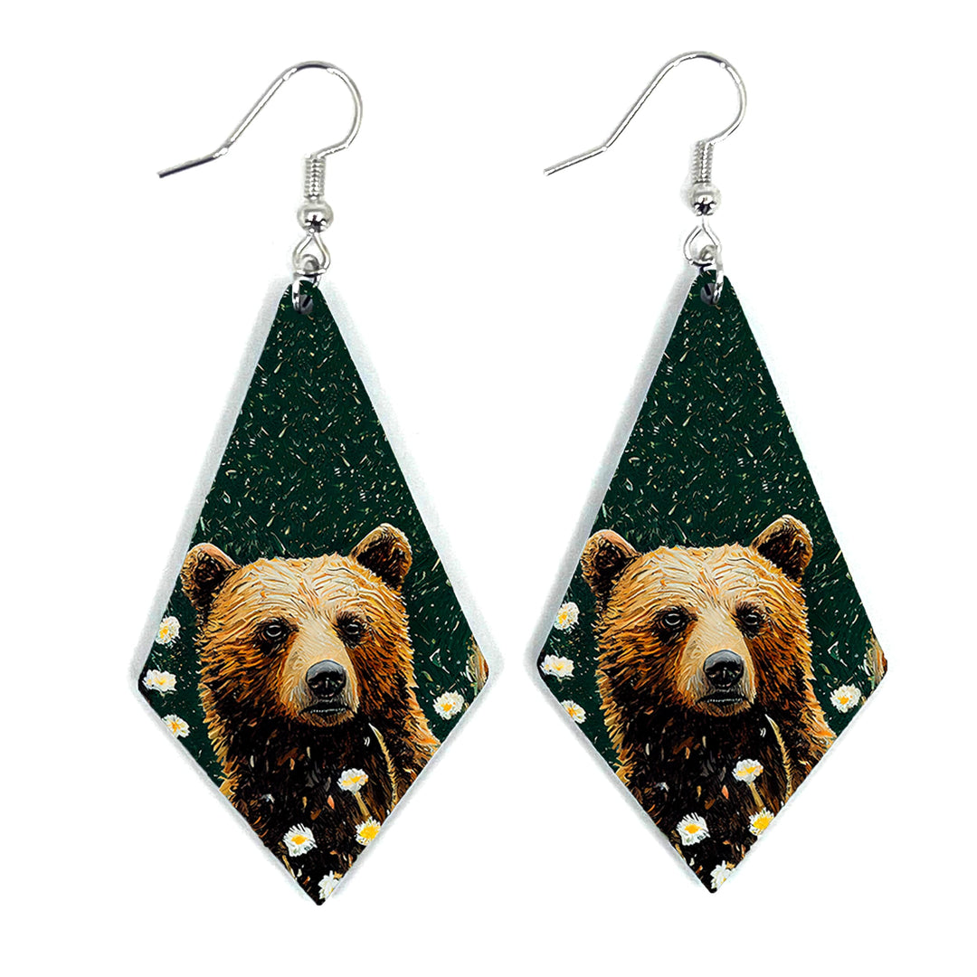 Bear Grass Diamond Earring