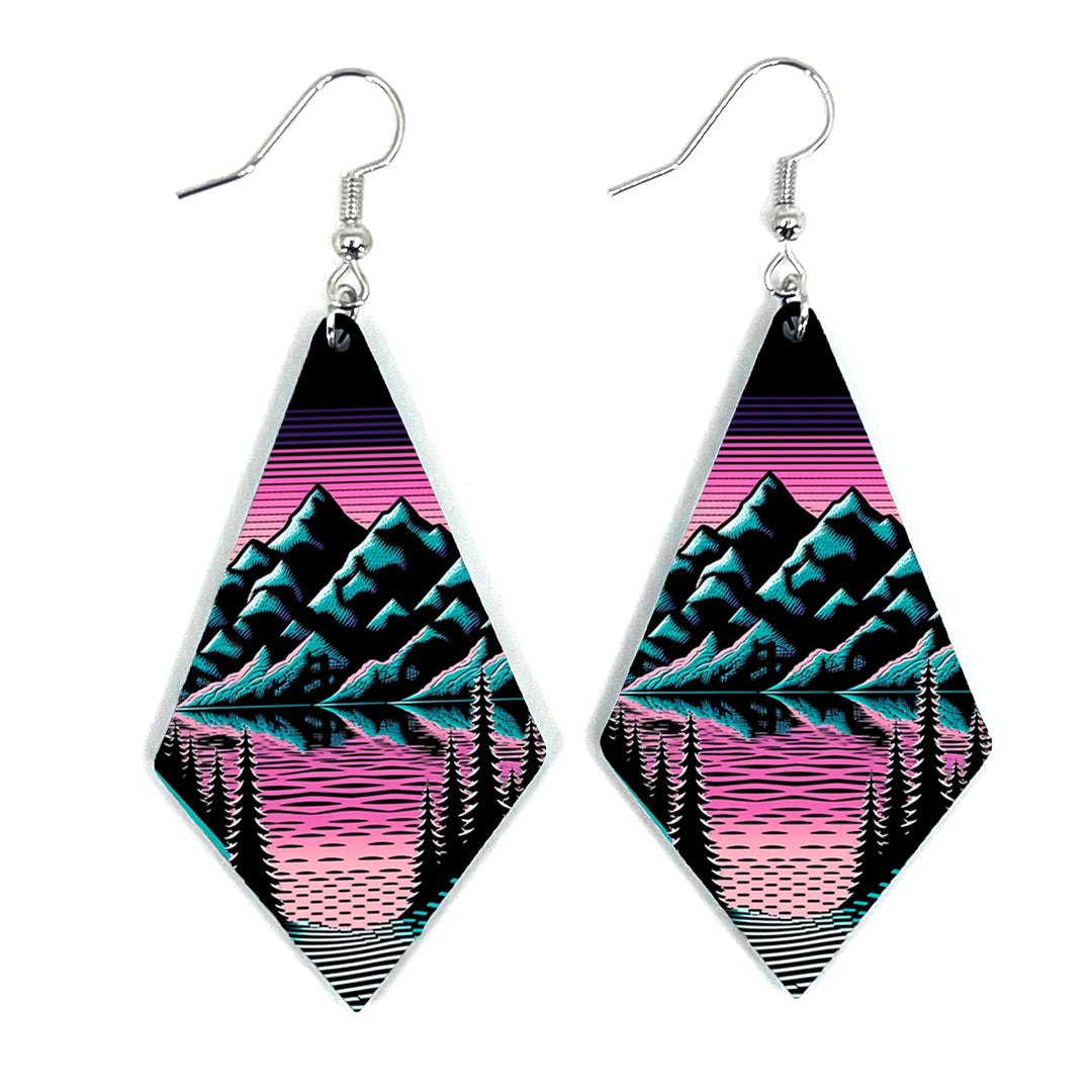 Vapor Mountains Diamond Earring