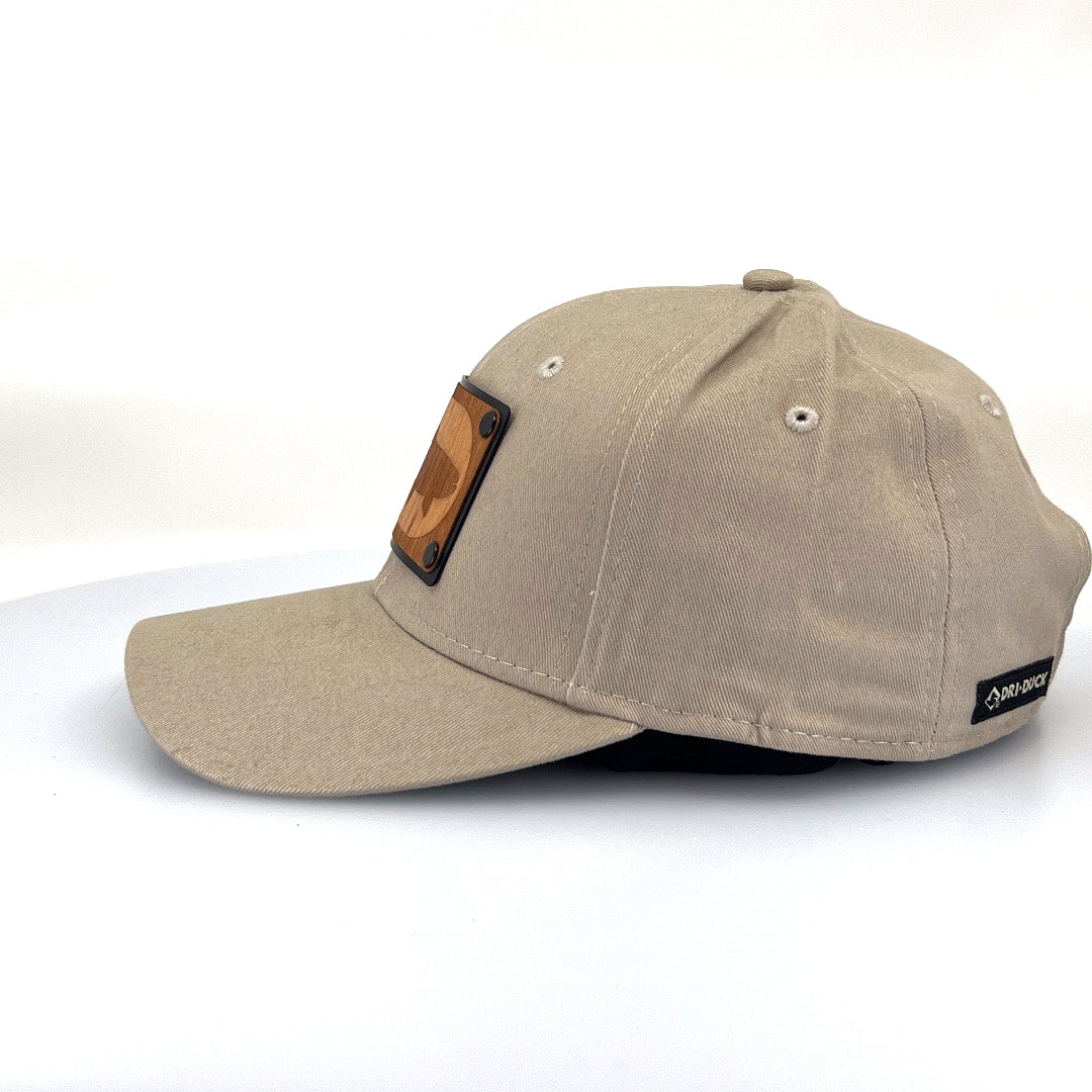 Embroidered Fish Trout Wood Patch Trucker Cap