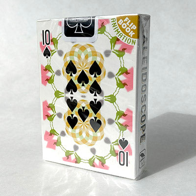 Kaleidoscope Animated Playing Card Deck made in Montana, USA by Fig. 23 - a deck of cards that is also an animated flip book creating a kaleidoscopic effect