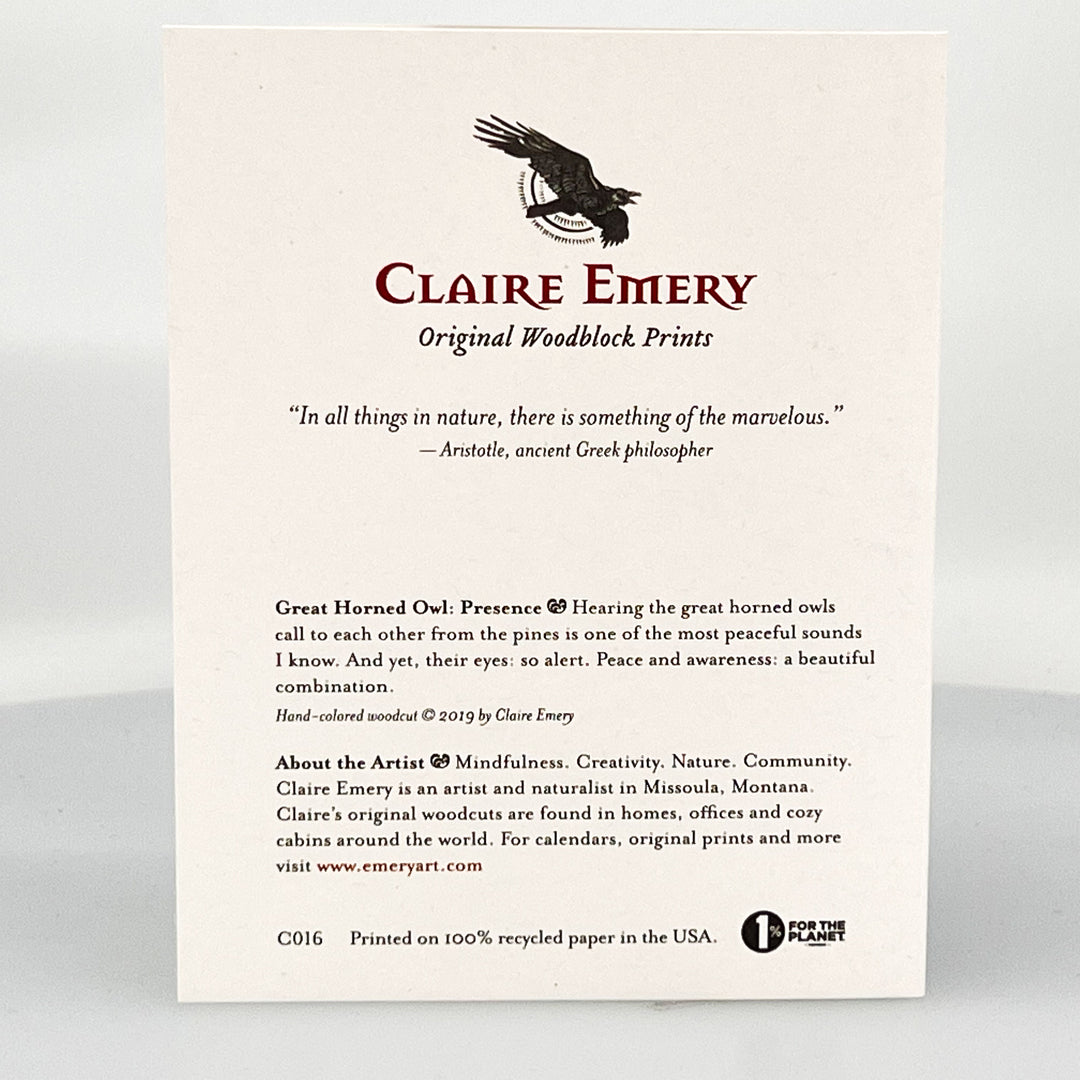 Great Horned Owl: Presence Card