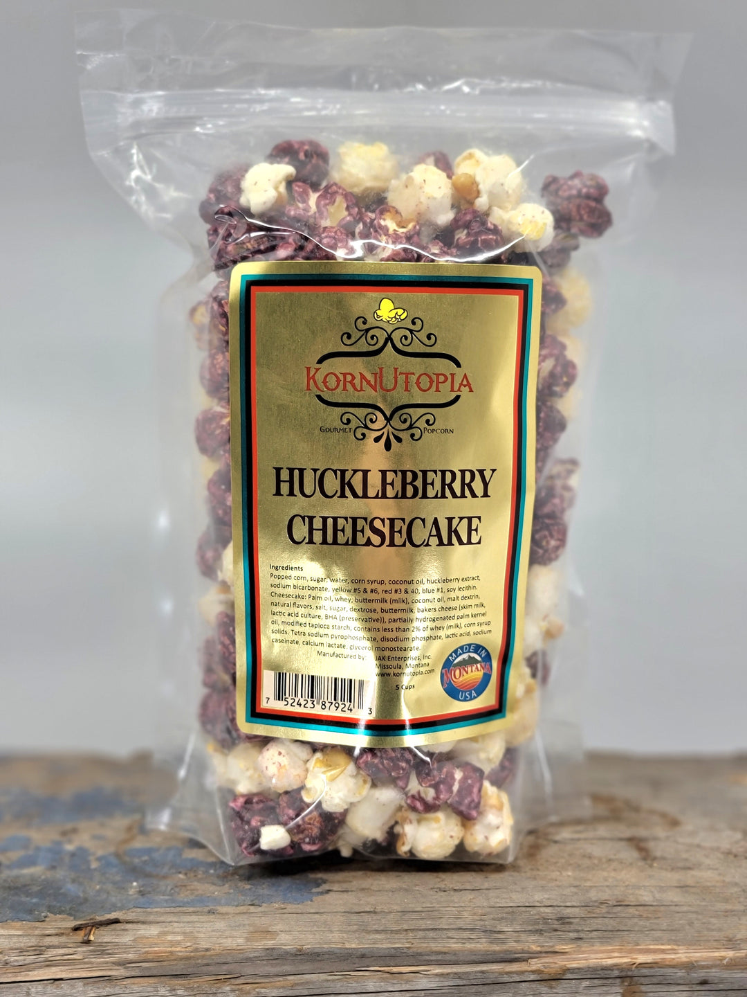Huckleberry Cheesecake Gourmet Popcorn